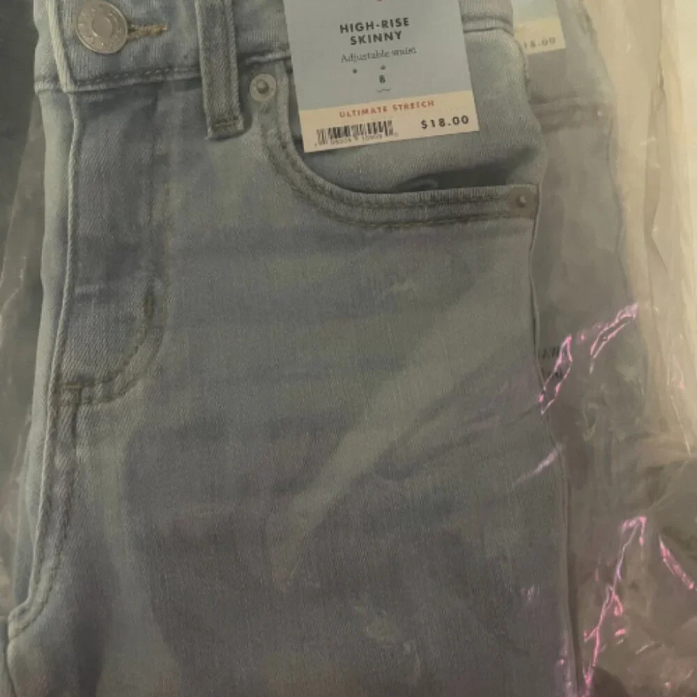 Cat & Jack Skinny High-Rise Adjustable Waist Stretch Girl's Size 8 *New*